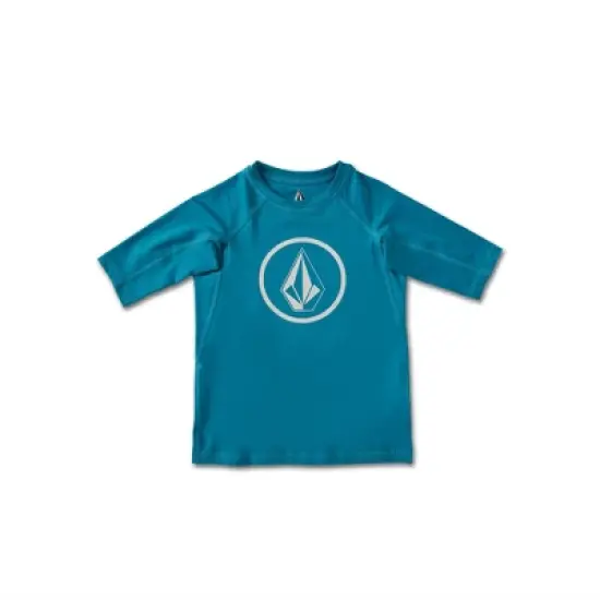 Volcom Toddler Boys Lido Solid Lycra Short Sleeve Rashguard 50+ Uv Protection image {3}