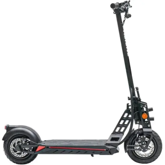 MotoTec Free Ride 48v 600w Lithium Electric Scooter Silver image {3}