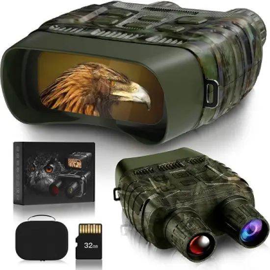 GTHUNDER 32GB FHD 1080P Digital Night Vision Binocular - Total Darkness Surveillance image {5}