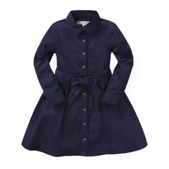 Hope & Henry Girls' Tie-Waist Shirtdress, Infant image {6}