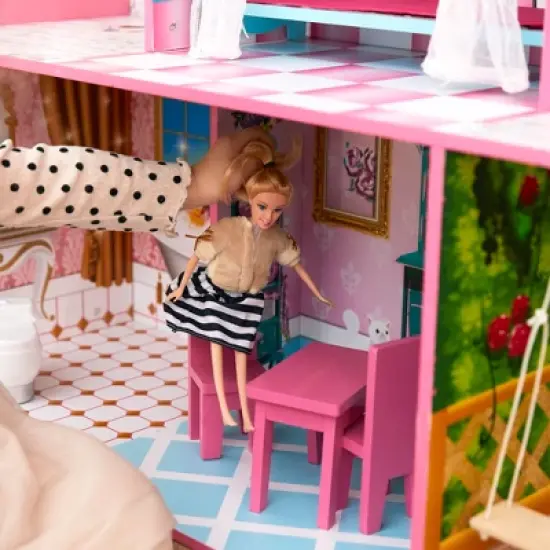 Olivia's Little World by Teamson Kids Furnished Castle Dollhouse for 12" Dolls image {6}