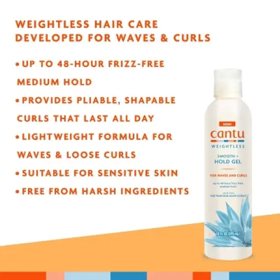 Cantu Weightless Smooth + Hold Gel Curl Enhancer - 10 fl oz image {2}