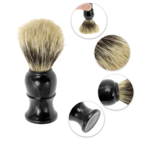 Unique Bargains Washable Shaving Brush 4.13"x1.38" Black 1 Pc image {2}