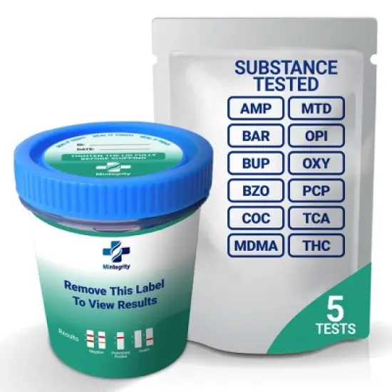 Mintegrity 5 Pack 12-Panel Instant at Home Urine Drug Test Kits | Multi-Panel Urine Screening Testing Kit image {1}