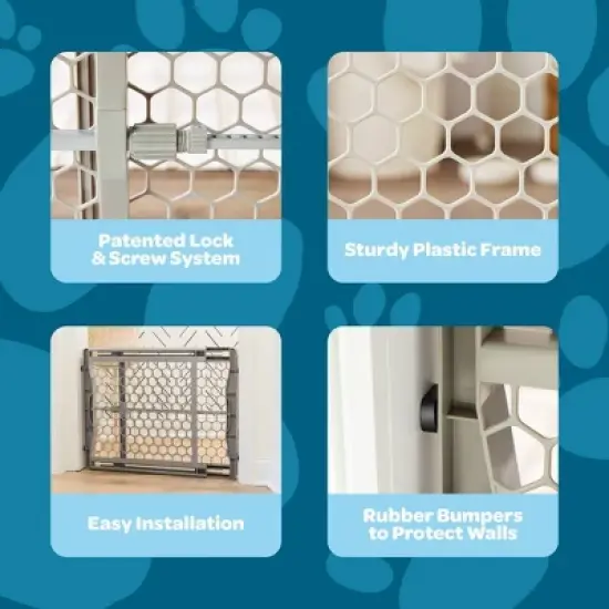 Carlson Expandable Gate for Dog Crate - Gray image {5}