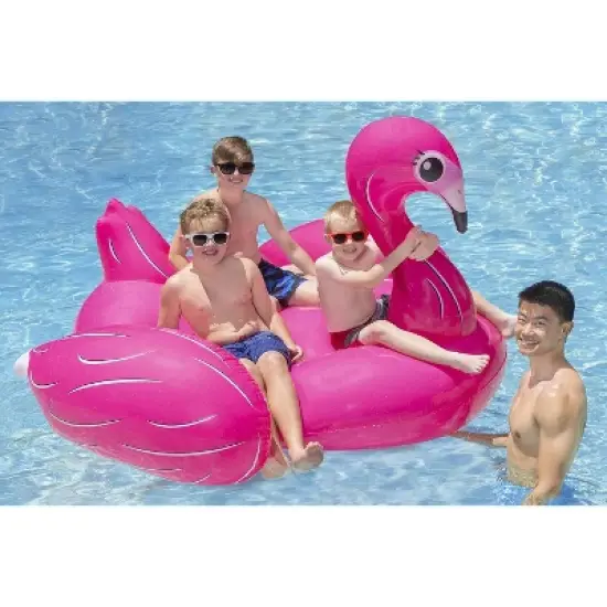 Poolmaster Jumbo Flamingo Swimming Pool Float Rider image {4}