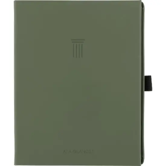 Foundation Undated Weekly/Monthly Planner, 8.5" x 6.75", Green Cover, 12-Month: Undated image {4}