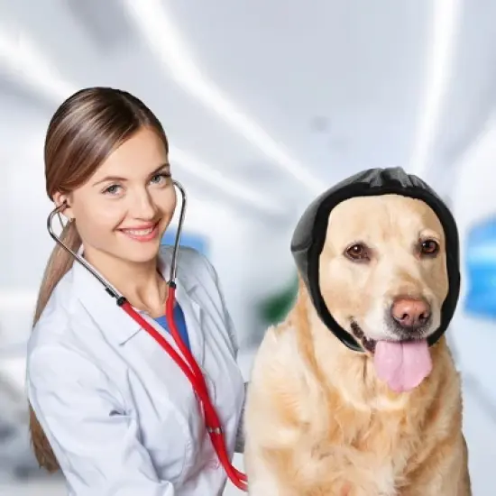 Unique Bargains Dog Ear Cover Gray 1 Pc image {5}