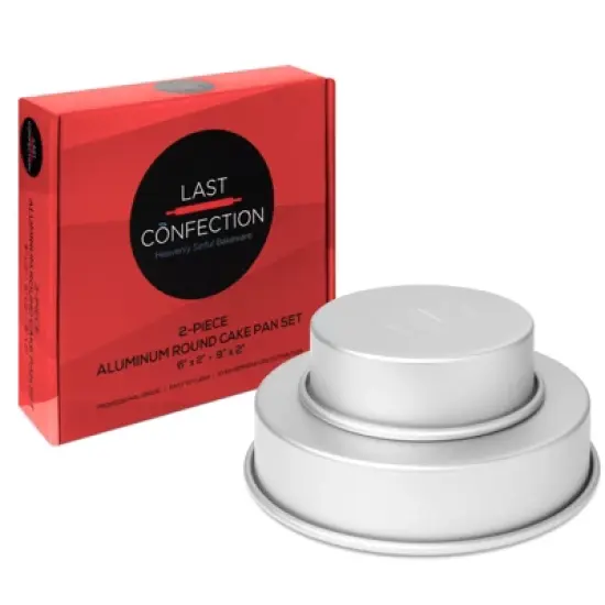 Last Confection 2pc Round Cake Pan Sets - Professional Bakeware image {3}