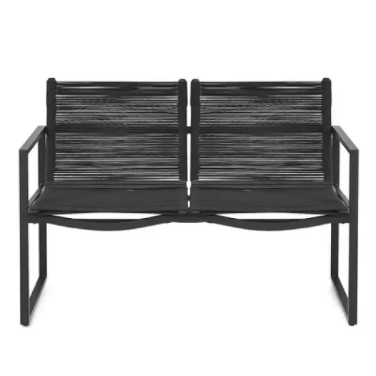 Costway 4PCS Patio Furniture Conversation Set Sofa Loveseat Armrest Garden Deck image {9}