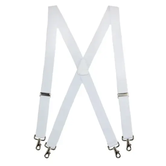CTM Men's Big & Tall Elastic Solid Color X-Back Suspender with Swivel Hook Ends image {7}