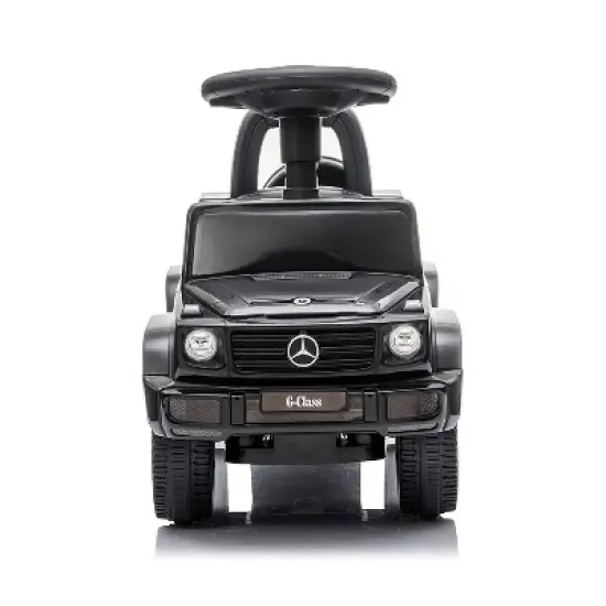 Best Ride On Cars Realistic Children's Mercedes G-Wagon Foot to Floor Ride Along Car & Push Behind Walker with Hidden Storage and Support Bar image {1}