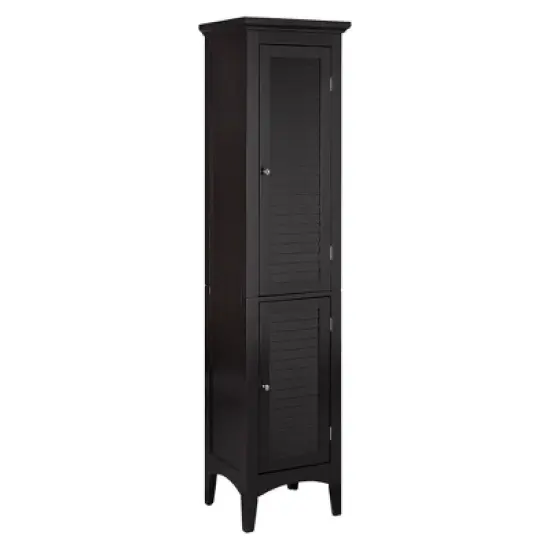 Slone Two Door Shuttered Linen Cabinet - Elegant Home Fashion image {11}