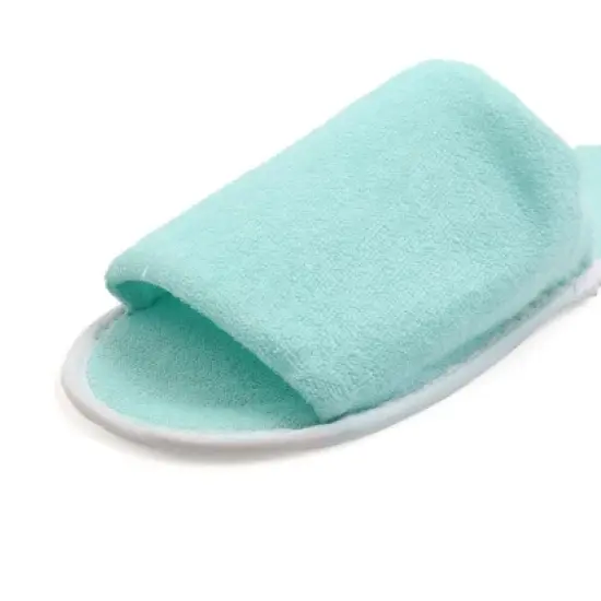 Unique Bargains Foldable Disposable Slipper Hotel Spa Guest Slippers for Women 1 Pair image {3}