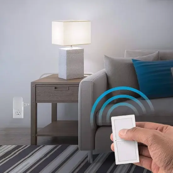 GE mySelectSmart Wireless Remote Control Light Switch 1 Outlet White image {1}