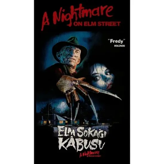 Men's A Nightmare on Elm Street International Movie Poster T-Shirt image {1}
