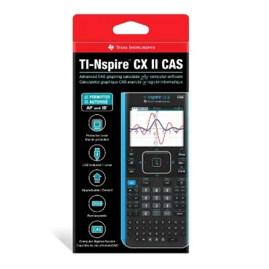 Texas Instruments Nspire CX II CAS Graphing Calculator - Black: 64MB Storage, AP Course Approved image {3}