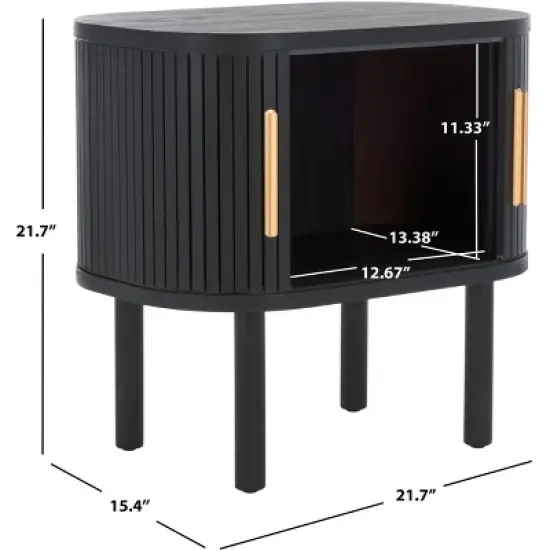 Tealla 2 Tambour Door Nightstand - NST9610 - Safavieh image {10}