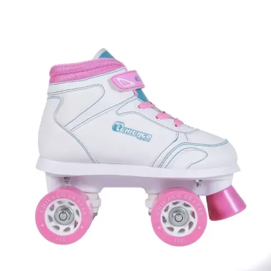 Chicago Girls' Sidewalk Skates - White (5) image {1}
