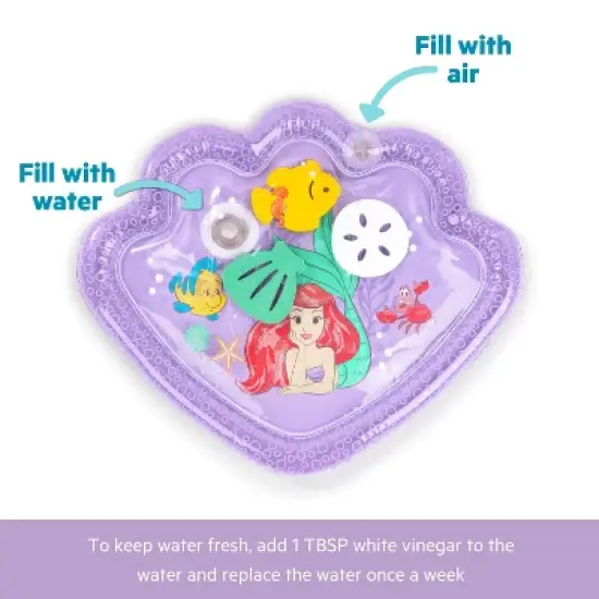 Bright Starts The Little Mermaid Sea Treasure Tummy Time Water Playmat image {3}