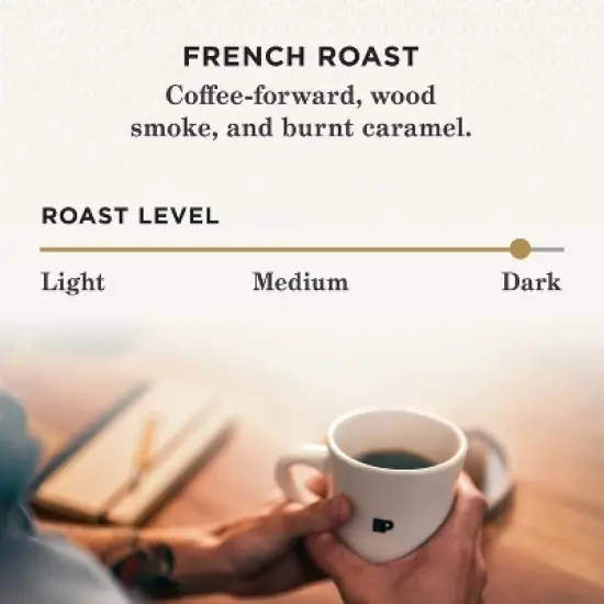 Peet's French Dark Roast Ground Coffee - 18oz image {2}