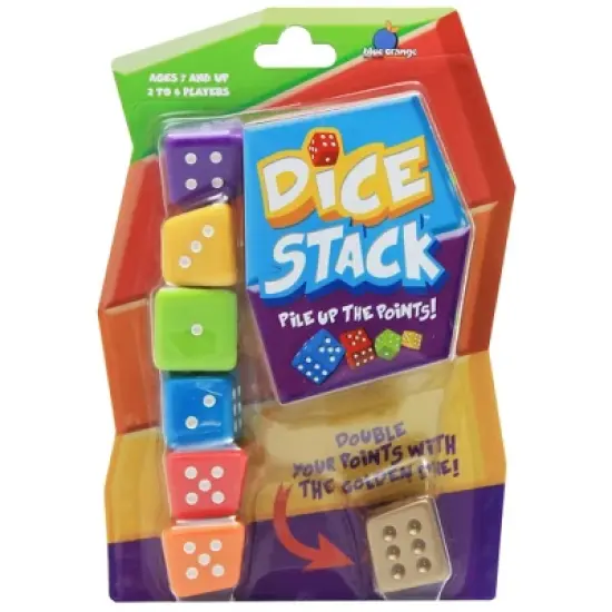 blue orange Dice Stack Game, Pack of 3 image {1}