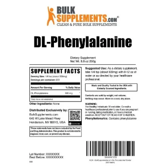 BulkSupplements DL-Phenylalanine Powder image {5}