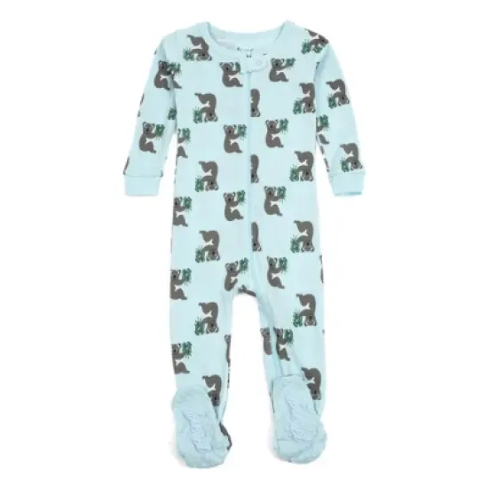 Leveret Footed Sleeper Cotton Boys Pajamas image {10}