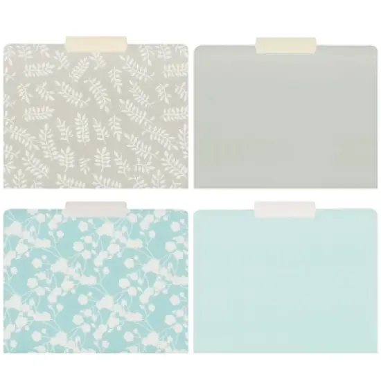 Paper Junkie 12-Pack Pastel Decorative File Folders for Women, Office, Classroom Supplies, Letter Size, 1/3 Cut Tabs, 11.5x9.5 In image {4}