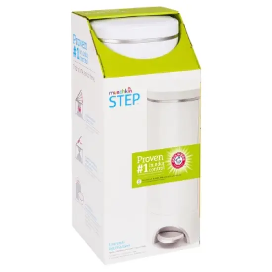 Munchkin STEP Diaper Pail, Powered by Arm & Hammer image {9}