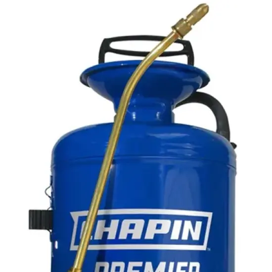 Chapin Premier Pro 2-Gallon Tri-Poxy Steel Tank Handheld Liquid Sprayer for Lawn & Garden w/ Lock-On, Adjustable Nozzle, & 5" Wide Mouth Opening image {1}