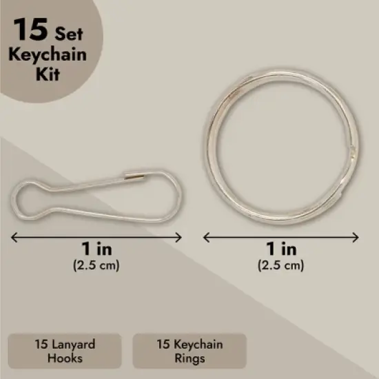 Juvale 31 Color Lanyard String Kit, Gimp String for Bracelets Boondoggle Keychains, Plastic Cord with Rings and Hooks image {5}