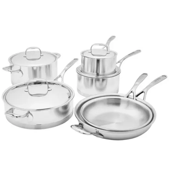 Demeyere Atlantis 10-pc Stainless Steel Cookware Set image {8}