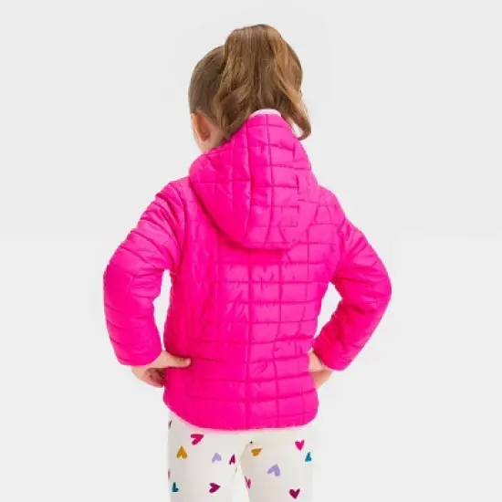 Toddler Puffer Jacket - Cat & Jack&trade; Pink image {1}