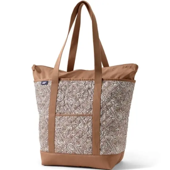 Lands' End Medium Classic Quilted Tote Bag image {3}