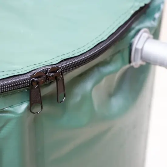 Lehman's Collapsible Rain Barrel, Durable Water Storage for Garden Irrigation, Space-Saving and Easy to Use, 66 Gallon Capacity image {4}