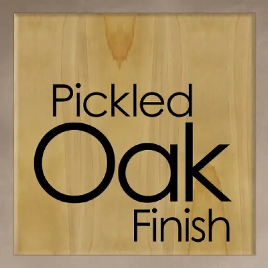 Hastings Home 5-Tier Bookshelf - 50" Tall, Pickled Oak Wood Finish image {2}