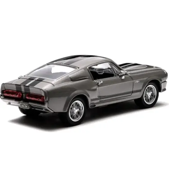 1967 Ford Mustang Custom "Eleanor" Gray Met. w/ Black Stripes "Gone in 60 Seconds" (2000) Movie 1/43 Diecast Model by Greenlight image {3}