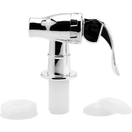 Cornucopia Brands Push Style Spigots for Beverage Dispenser Carafes, 2pk, Replacement Lever Spouts, Chrome Design Lock Open image {6}