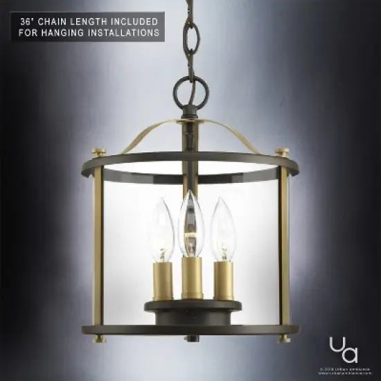 Urban Ambiance Luxury Rustic Outdoor Ceiling,  11"H x 9.875"W,  Olde Bronze Finish, UHP1123 image {4}