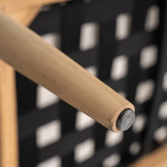 Christopher Knight Home Stuart Modern Patio Acacia Wood Woven Rope Loveseat with Cushion image {8}