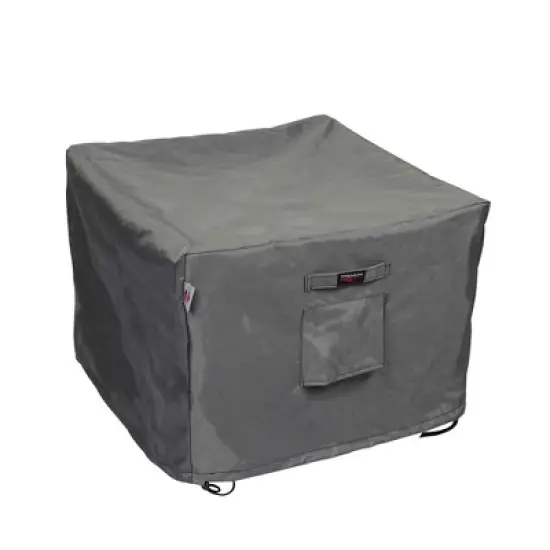 Summerset Shield Titanium 3-Layer UV Resistant Outdoor Accent Table Square Cover - Dark Grey image {9}