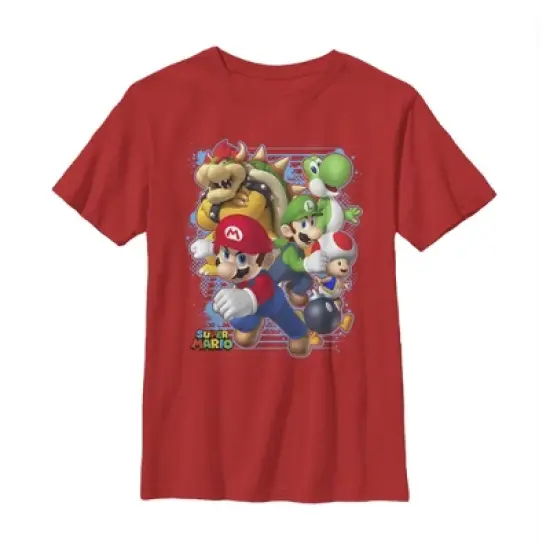 Boy's Nintendo Mario Tough Guys T-Shirt image {4}