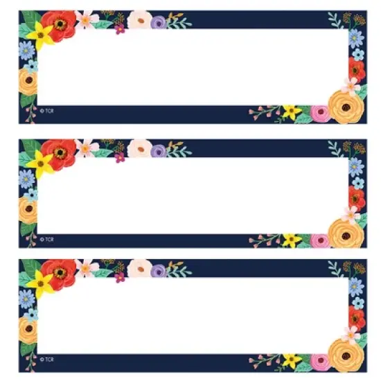 Teacher Created Resources&reg; Wildflowers Magnetic Labels Accents, 20 Per Pack, 2 Packs image {3}