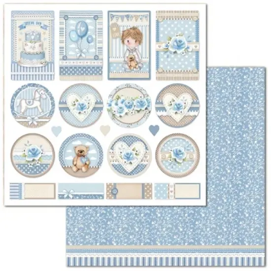 Stamperia Double-Sided Paper Pad 12"X12" 10/Pkg-Little Boy, 10 Designs/1 Each image {9}