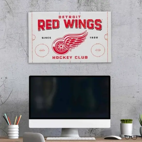 NHL Detroit Red Wings Rink Canvas image {4}