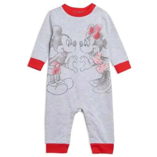 Disney Mickey Mouse Minnie Mouse Mickey Mouse Baby Sleep N' Play Coverall Newborn to Infant  image {10}