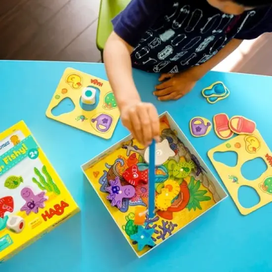 HABA My Very First Games - Here Fishy Fishy! Magnetic Fishing Game (Made in Germany) image {8}