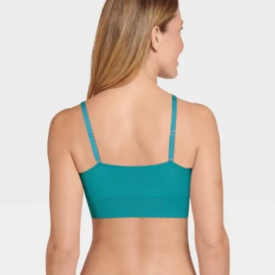 Jockey Generation&trade; Women's Recycled Seamfree Ribbed Plunge Bralette image {1}