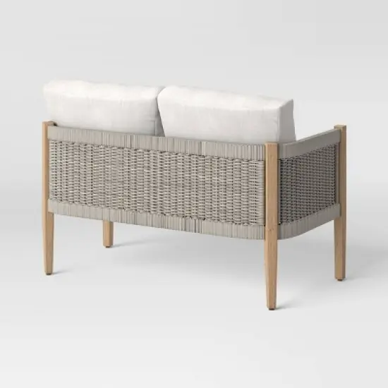 Pasadena Patio Loveseat - Gray - Threshold&trade; designed with Studio McGee image {3}